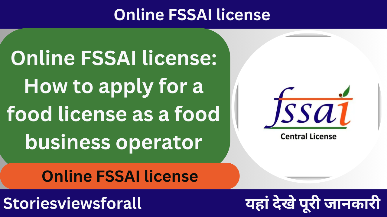 Online FSSAI license