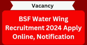 Bsf Water Wing Recruitment