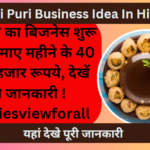 Pani Puri Business Idea in Hindi