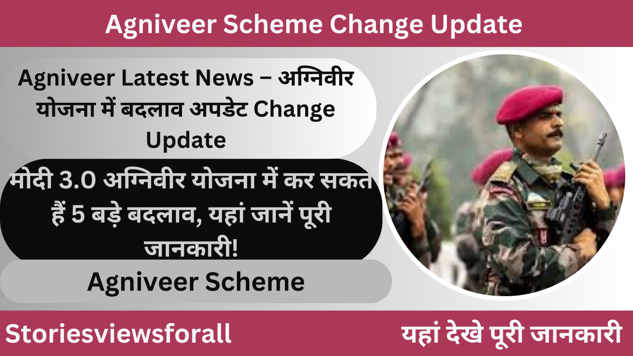 Agniveer Scheme Change Update