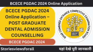 BCECE PGDAC 2024 Online Application