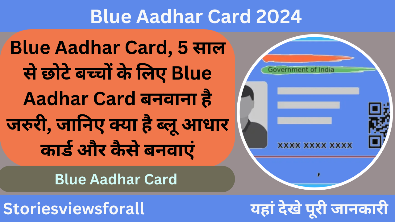 Blue Aadhar Card