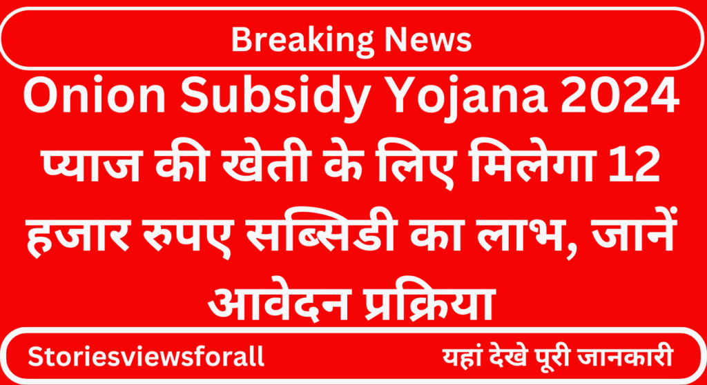 Onion Subsidy Yojana 2024