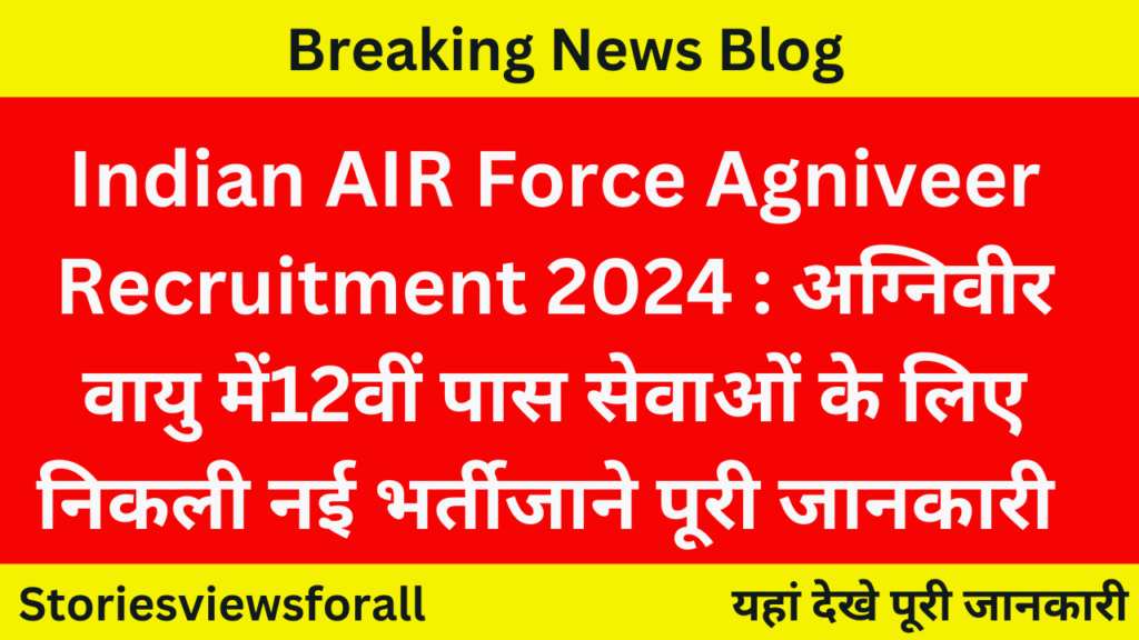 Indian AIR Force Agniveer Recruitment